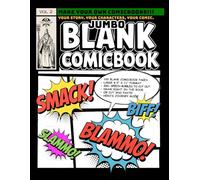 The Forge FX: Jumbo Blank Comicbook 8.5x11": 100 Jumbo Pages of Blank Comic Panels for Kids and Artists