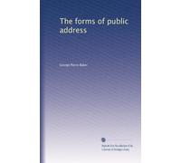 The forms of public address. 1
