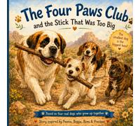 The Four Paws Club and the Stick That Was Too Big
