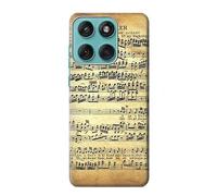 The Fowler Mozart Music Sheet Etui Coque Housse pour Motorola Edge 60 Fusion