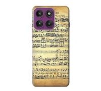 The Fowler Mozart Music Sheet Etui Coque Housse pour Motorola Edge 60 Pro