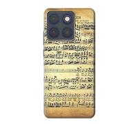 The Fowler Mozart Music Sheet Etui Coque Housse pour Motorola Edge 70