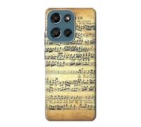 The Fowler Mozart Music Sheet Etui Coque Housse pour Motorola Moto G (2026), G Play (2026)