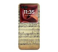 The Fowler Mozart Music Sheet Etui Flip Housse Cuir pour Motorola Razr 60 Ultra, Razr Ultra 2025