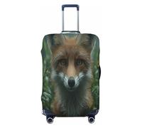 The Fox in The Grass Housse de protection anti-rayures pour bagages de 45,7 à 81,3 cm, Noir , S
