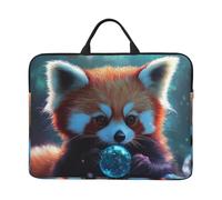 The Fox Playing With Bubbles Housse de transport avec poignée pour ordinateur portable 14" Pour homme et femme Housse rembourrée pour ordinateur portable