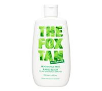 The Fox Tan - Fragrance Free Rapid Tanning Elixir Accélérateur de bronzage sans parfum ni autobronzant, lotion pour le visage et le corps, pour soleil et solarium, 120 ml