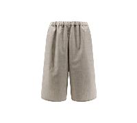 the frankie shop bermuda femme beige en laine - M