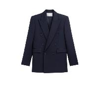 THE FRANKIE SHOP blazer en laine bleu - M