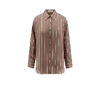 THE FRANKIE SHOP chemise en viscose et soie marron - S