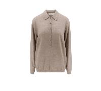 THE FRANKIE SHOP polo en laine beige - M