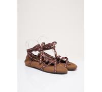 the french touch chaussures femme de couleur marron