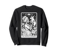 The Frenchie Grandma Carte de Tarot Squelette de Bouledogue français Sweatshirt