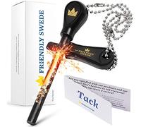 The Friendly Swede Allume-feu Easy Grip - Acier à feu de Longueur idéale avec Forte étincelles pour Le Camping, l'extérieur, la Survie (1 pièce)