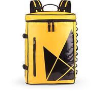 The Friendly Swede Sac à Dos Sport de Grande Capacité - Taille d’Ordinateur Portable 13 Pouces, Résistant à l'Eau, Spacieux 20L, Sac à Dos Urbain d’Aventure - SVIA (Jaune)