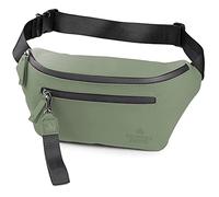 The Friendly Swede Sac Banane Ville, Fanny Pack - Sacoche Banane, Pochette Ceinture VRETA - Sangle Réglable, Poches à Fermeture Éclair (Vert)