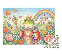 The Frog Puzzle 1000 Pièces Màériunu Recyclé Prdunsce Puzzles pour Adultes Developdunsg Boy & Girl‘s Intelligence Pssurtnt Child Jeu Activité 38x26cm/1000pcs