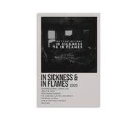 The Front Bottoms In Sickness & In FlamesWall Art Peinture décorative minimaliste moderne imperméable facile à entretenir Salon Chambre Fond mural pour améliorer le style 40 x 60 cm