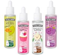 The Fruit Company Lot de 4 humidificateurs d'huiles essentielles hydrosolubles pour la maison 50 ml