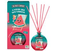 The Fruit Company Mikado Désodorisant pastèque avec bâtonnets pour salon, salle à manger, maison 40 ml