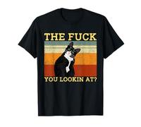 The Fuck You Lookin At Cat Lovers Hommes Femmes T-Shirt