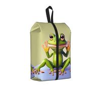 The Funny Frog Doing Yoga Sac à chaussures de voyage résistant à l'eau avec poignée pour valise, baskets, bottes, gym, 1 pièce., One Size, Classique