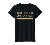 The Future is Accessible User Handicap Amputee T-Shirt Graphique avec Valeur, Femme, Noir, L