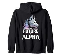 The Future is Alpha Wolf Meme Fearless Alpha Sigma Loup-Garou Sweat à Capuche