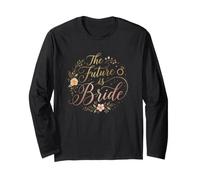 The Future is Bride Bridal Shower & Bachelorette Party Bride Manche Longue