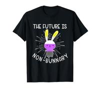The Future is Nonbinary Non Bunnary Enby NB Gender Queer T-Shirt Graphique avec Valeur