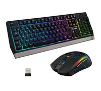 The G-Lab Combo Tungsten (ES) - Ensemble clavier/souris sans fil pour gamer - interrupteurs à membrane - capteur optique 2400 dpi -