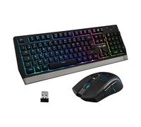 The G-Lab Combo Tungsten clavier Souris incluse Gaming FR sans fil +USB AZERTY Français Noir