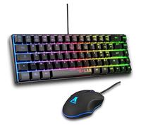 The G-Lab - Hydrogen Combo - Gaming Mouse Keyboard Pack, 60% Wired Gamer Keyboard, RGB Backlight, AZERTY FR, Compact Fo THERMOMETRE