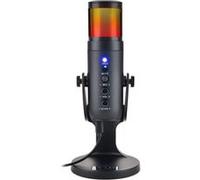 The G-Lab K-Mic Natrium Microphone Gaming RGB - Haute Qualité Audio, Support Anti-Vibrations - Micro de Bureau USB Idéal Gaming, Streaming, Podcast, Twitch, Youtube pour PC/PS4/PS5