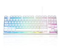 The G-Lab Clavier gamer Keyz Caesium TKL 87 touches AZERTY RGB filaire USB Blanc