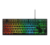 THE G-LAB Keyz CAESIUM-TKL RGB Clavier Gaming - AZERTY - Sans Pavé Numérique