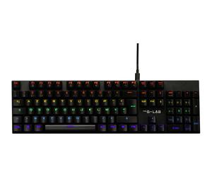 The G-Lab Keyz Carbon EX clavier Gaming USB AZERTY Français Noir