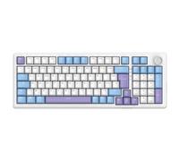 THE G-LAB KEYZ ELITE 400 Clavier Gaming Mécanique Switch Linéaire Triple Mode RGB, 96 % - QWERTY - Blanc/Bleu