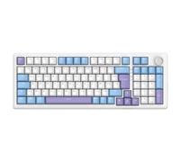The G-Lab KEYZ Elite 400 WB - Clavier Gamer sans Fil Tri Mode 2.4 Ghz/Bluetooth/Filaire - Clavier Mécanique Hot Swap, Switch Pré-lubrifié, Gasket 5 Couches, RGB+Macro - AZERTY FR - Windows/Mac