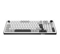 The G-Lab KEYZ Elite 400 WG - Clavier Gamer sans Fil, Tri Mode 2.4 Ghz/Bluetooth/Filaire - Clavier Mécanique Hot Swap, Switch Pré-lubrifié, Gasket 5 Couches, RGB+Macro - AZERTY FR - Windows/Mac