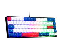 The G-Lab Clavier gamer Keyz Hydrogen 60% semi-mécanique filaire AZERTY PC/PS5 Bleu/Blanc/Rouge