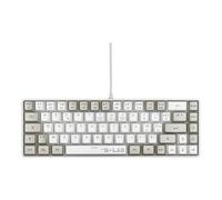 The G-Lab Clavier Gamer Keyz Hydrogen 60% AZERTY Semi-mécanique Rétro Multicolore Blanc/Gris