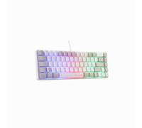 The G-Lab Clavier Gamer Keyz Hydrogen 60% AZERTY Semi-mécanique Rétro Multicolore Blanc/Gris