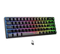 The G-Lab Keyz Hydrogen WL Noir - Clavier Gamer sans Fil 60% AZERTY - Triple Mode 2,4GHz Bluetooth Filaire - Clavier Gaming Silencieux RGB - PC,PS4,PS5