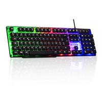 The G-Lab Keyz Neon clavier Gaming USB AZERTY Français Noir