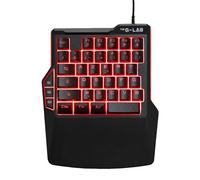 The G-Lab Keyz Thorium - Clavier Gamer Une Main 38 Touches RGB Macro