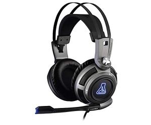 The G-Lab Korp 200G Casque Gamer avec Micro, Son Stéréo, LED Bleue, Confortable et léger, Jack 3.5mm compatible PC/PS4/PS5/Xbox One/Xbox Series X/Series S/Mac/Nintendo Switch/Smartphone