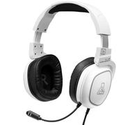 The G-Lab - Korp Barium - Casque Gamer avec Son Stéréo Haute Qualité, Micro Flexible, Jack 3.5 mm, Oreillettes rotatives Ultra Confort - Casque Gaming PC / PS4 / PS5/ Switch - Blanc - New
