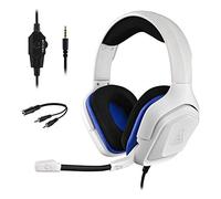 The G-Lab Korp Cobalt Casque Gaming PS5 - Micro Casque Gamer Audio Stéréo, Ultra léger, Fortes Basses - Micro 3.5mm Jack pour PC PS4 PS5 Xbox One & X Mac Nintendo Switch Tablette Laptop (Blanc)