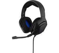 THE G-LAB Korp COBALT Gaming Headset - Casque stéréo, ultra-léger, casque avec micro, jack 3,5 mm pour PC, PS4, PS5, Xbox One, Mac, Tablet PC, Switch, Smartphone (Noir)